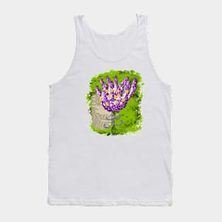 Bookish Lavender Bouquet Tank Top